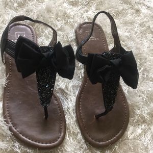 Material Girl Black Sandals